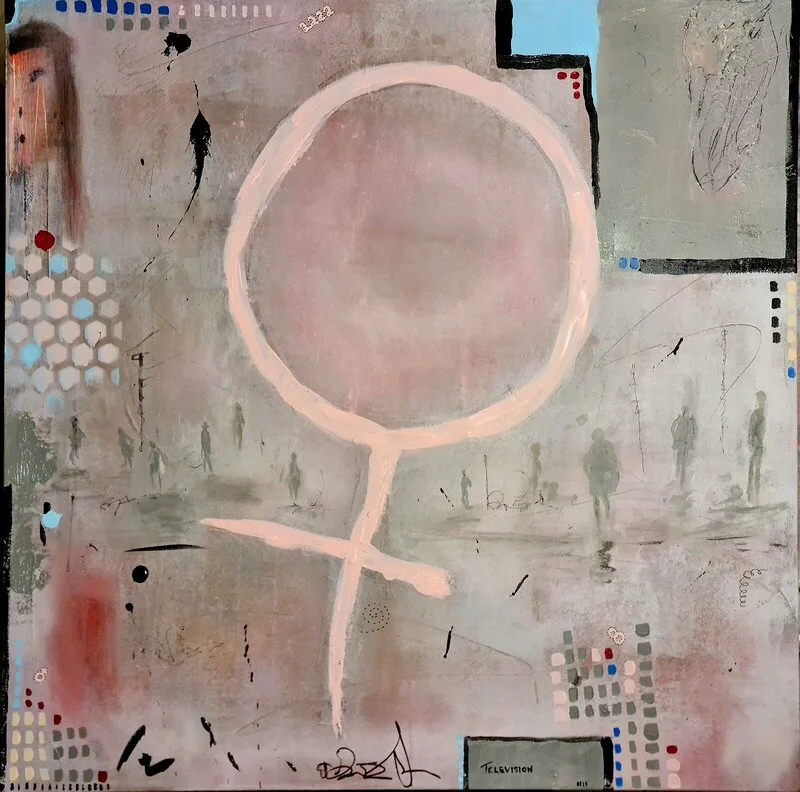 Akrylmålning Tell a vision? av Urban Dahl