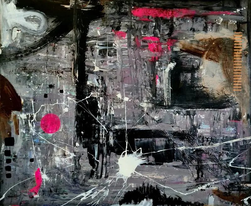 Akrylmålning The Vanderer av Urban Dahl