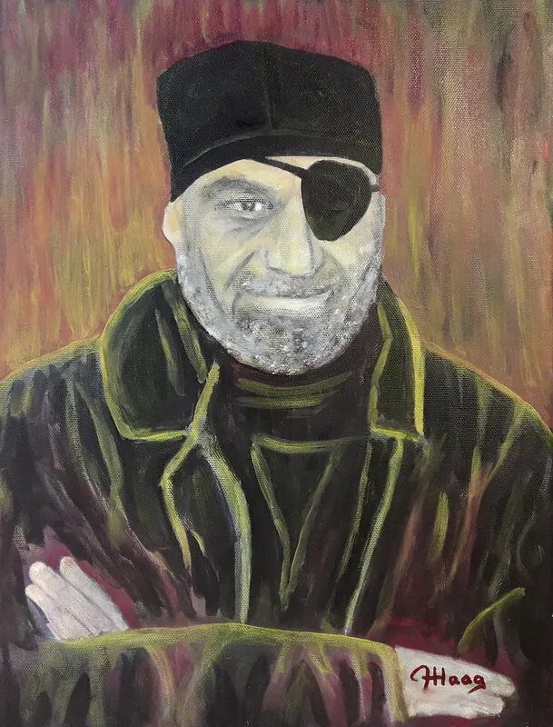 Oljemålning Sunkan av Anders Haag