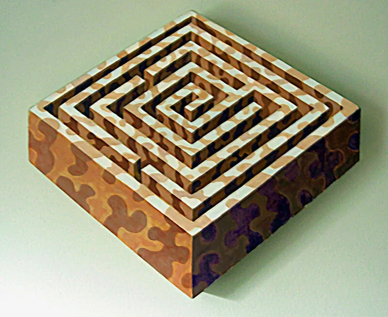 Akrylmålning av Berny Engström