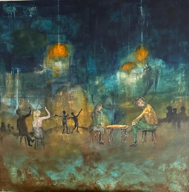 Akrylmålning av Jerry Franzén