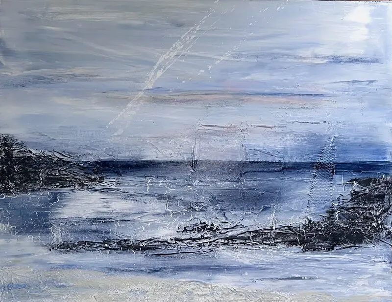 Akrylmålning av Marika Gunnarsson