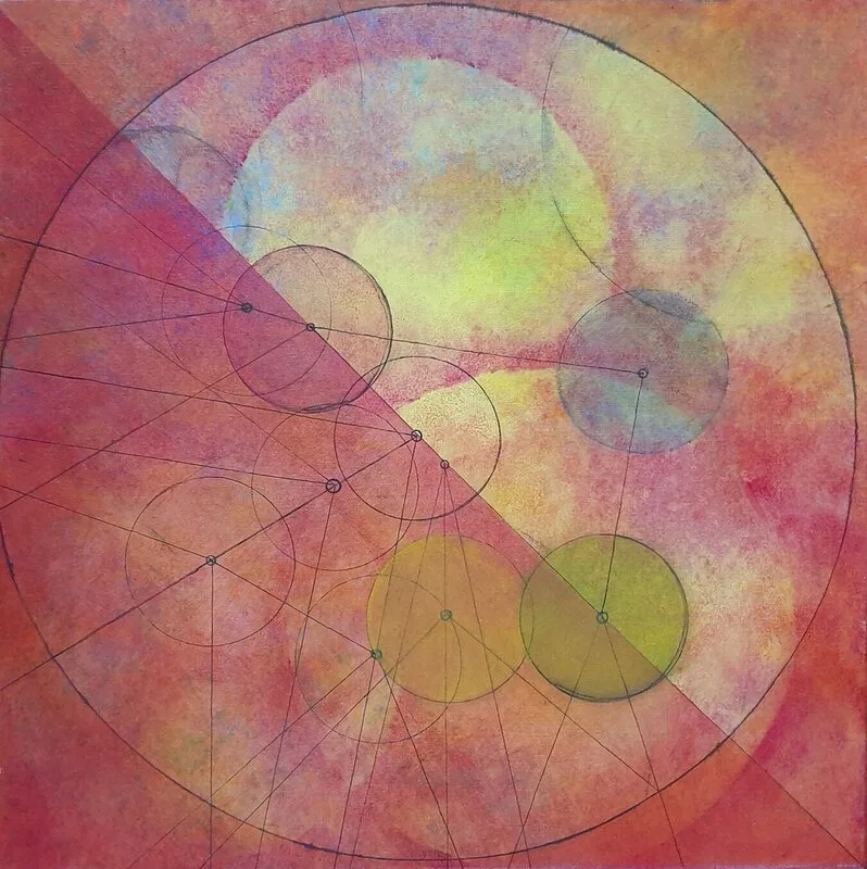 Akrylmålning Nya vägar av Mikaela Svensson