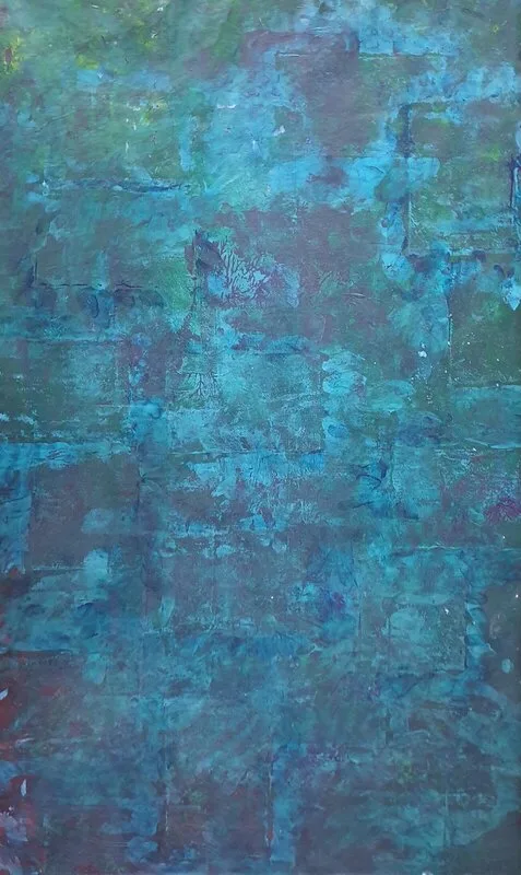 Akrylmålning Fönster inåt av Mikaela Svensson