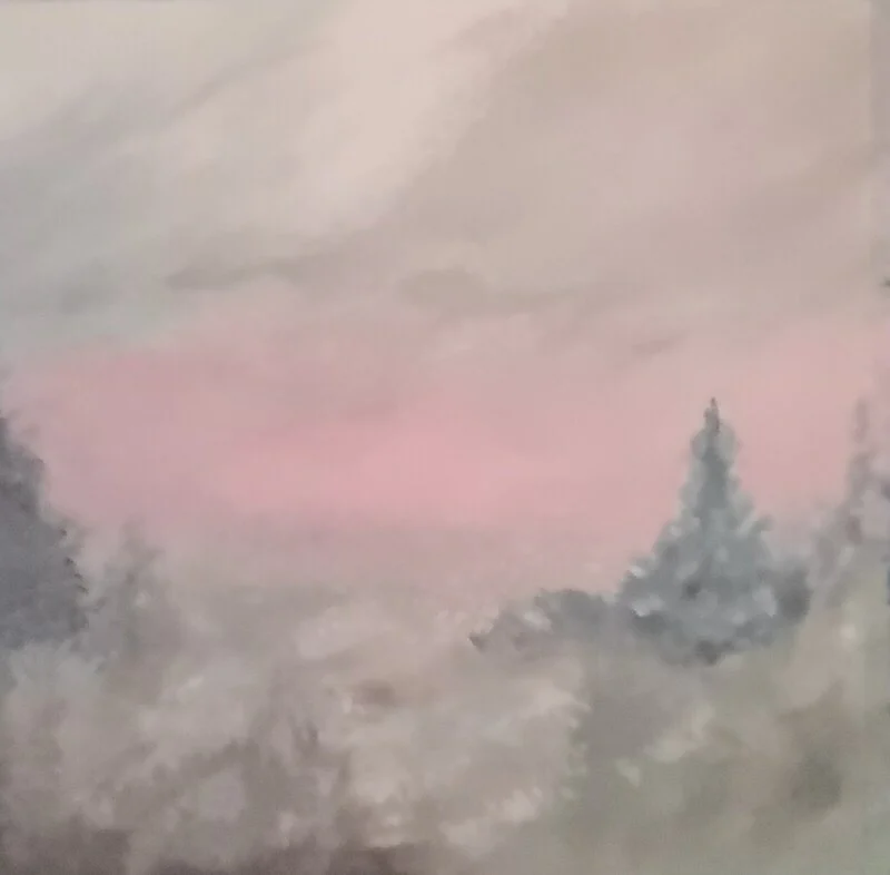 Akrylmålning Där älvorna dansar av Anette Arkbring