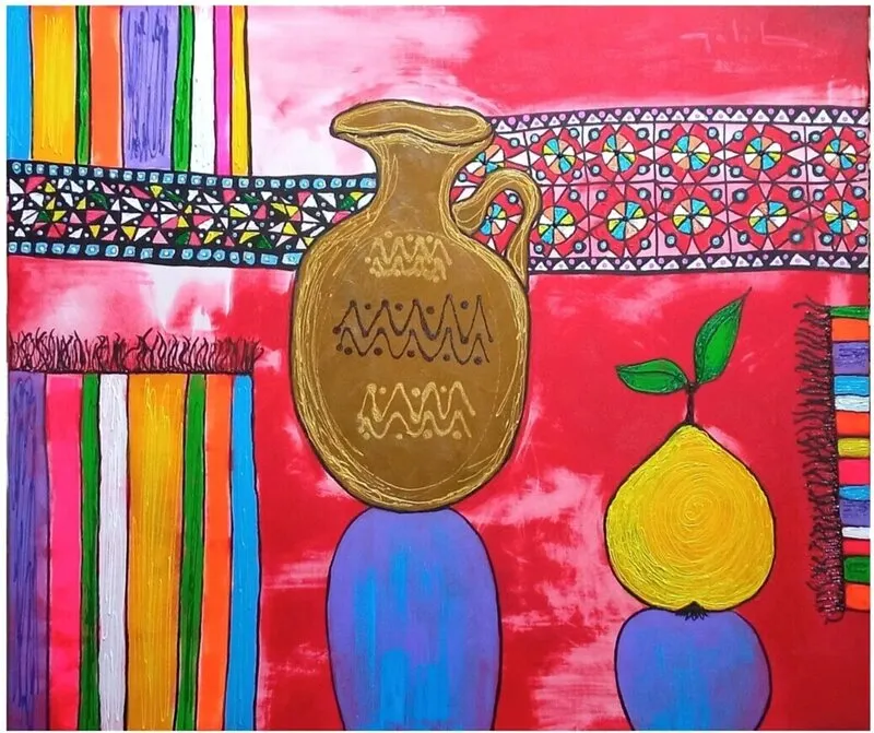 Akrylmålning Natürmort av Dunya Muradova