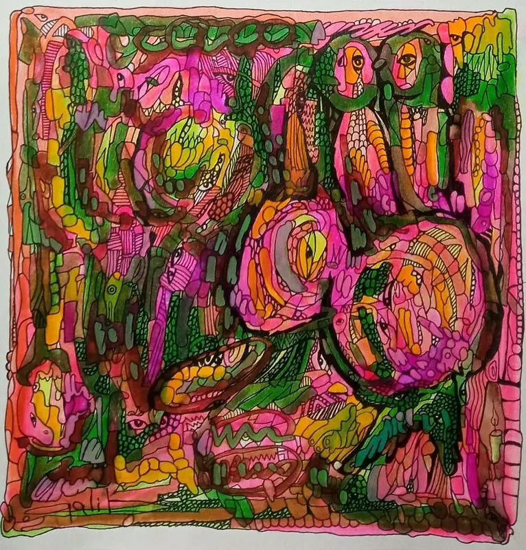 Akvarell av Dunya Muradova