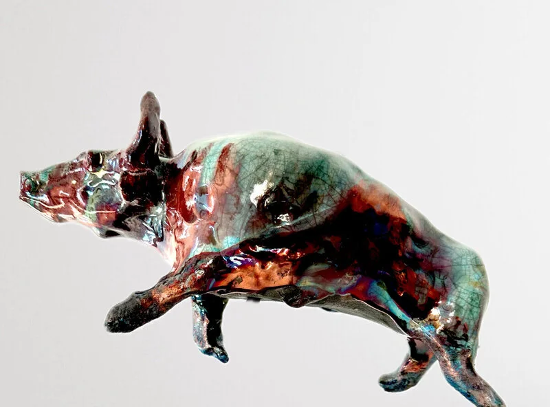 Skulptur Oxe av Maria Falk Larsson