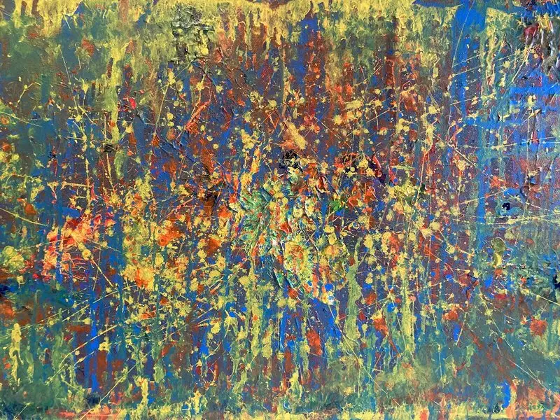 Akrylmålning Abstraktion av Edgar Adolfsson