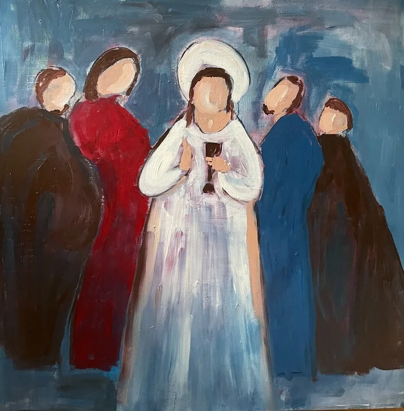 Akrylmålning Du får skina! av Karina Andersson