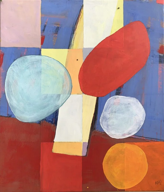 Akrylmålning Insikt/utsikt av Karin Müller Lindberg