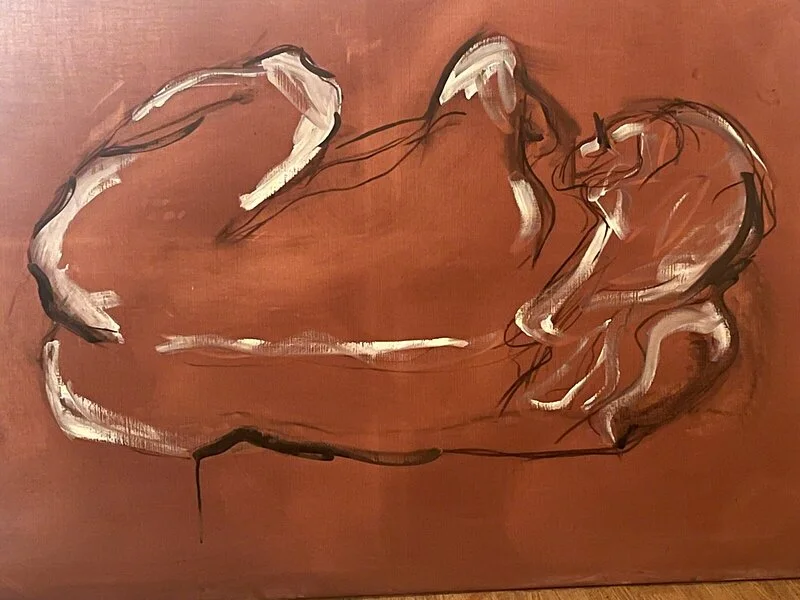 Akrylmålning Lapse 2 av Katja de Gysser