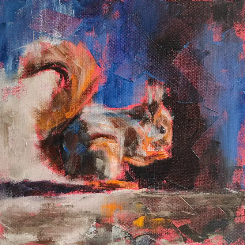 Oljemålning Harvest Keeper av Iryna Khort