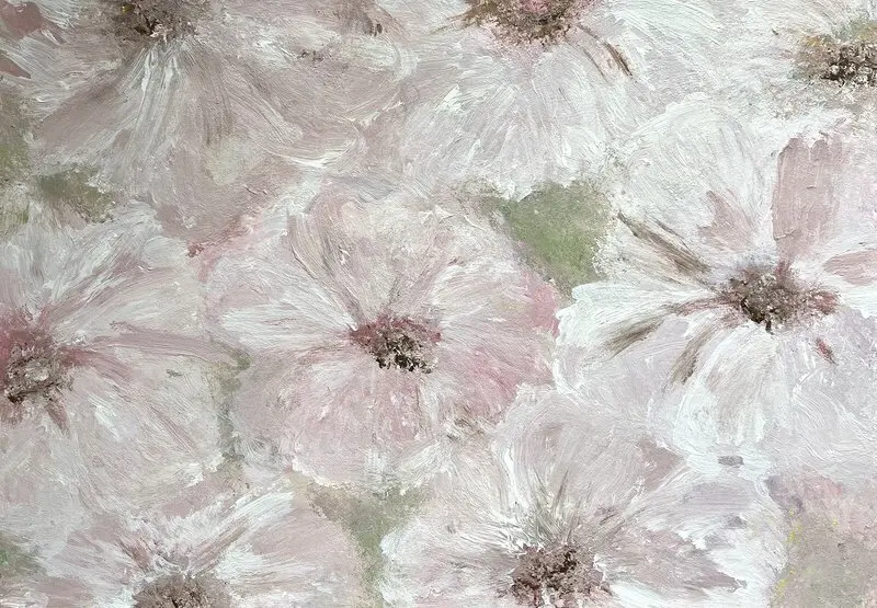 Akrylmålning Blomsterglädje av Sussi Eriksson