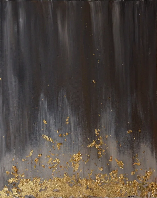 Akrylmålning Golden Uprising av Maria Elias Art