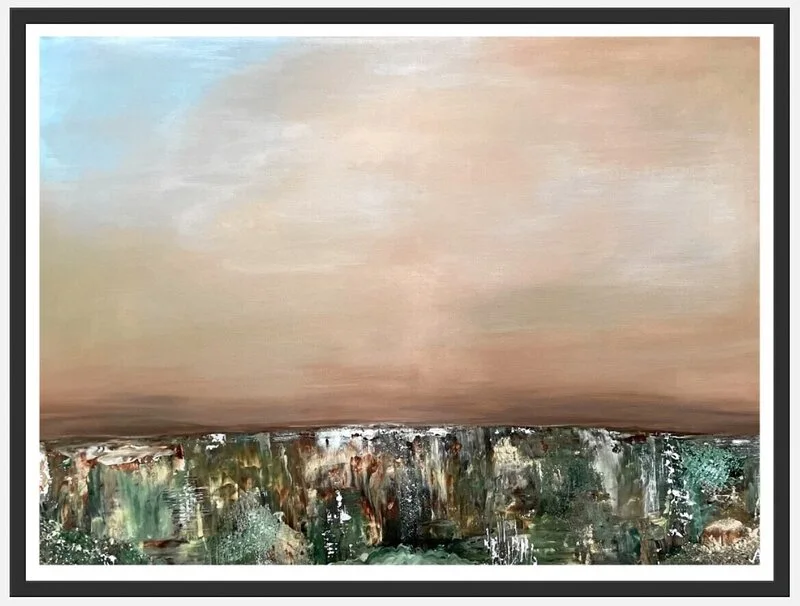 Akrylmålning Desert II av Amanda Lindskoug