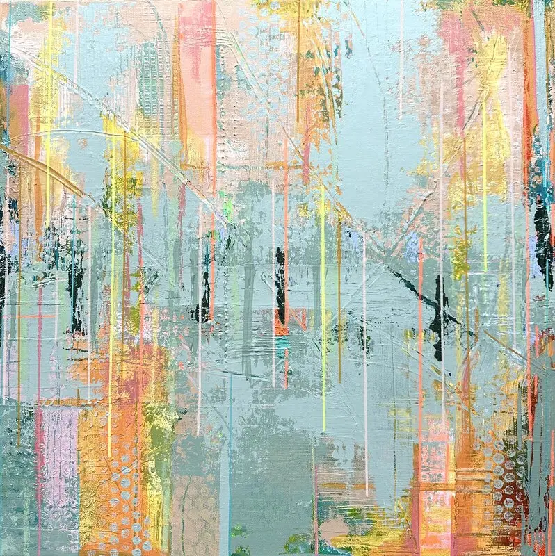 Akrylmålning A little piece of heaven av Linda Parment