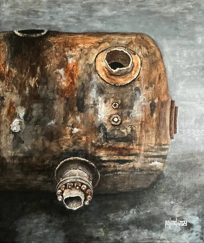 Akrylmålning Cistern av Peter Endahl