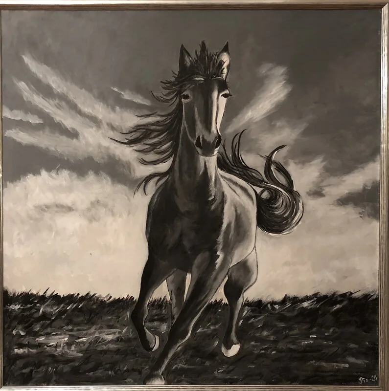 Akrylmålning Frihet av Pia Markström Ekstrand