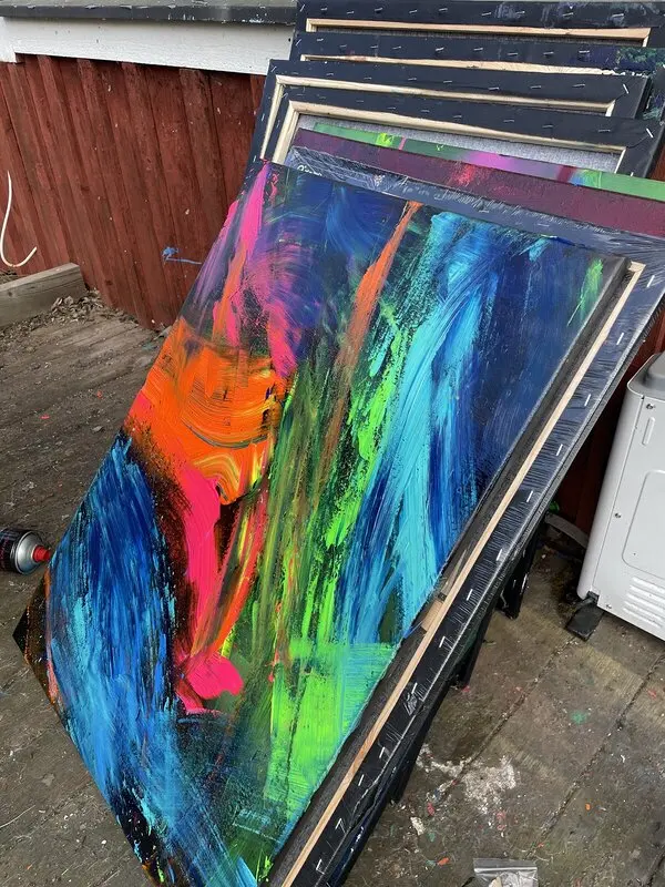 Akrylmålning av Benjamin Thorsen