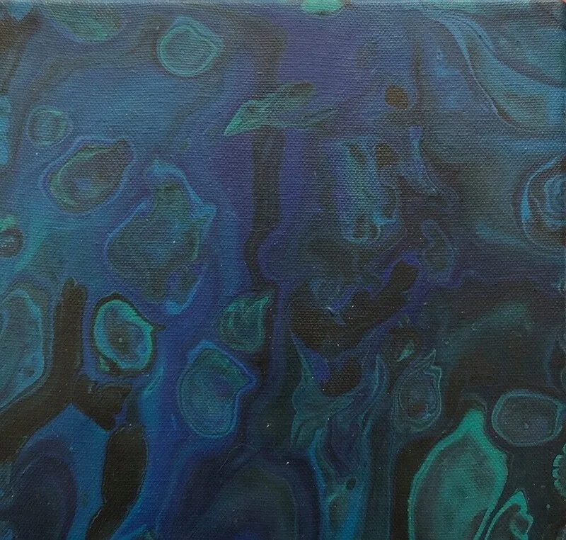 Akrylmålning Ypsilon av Sabina Sandberg