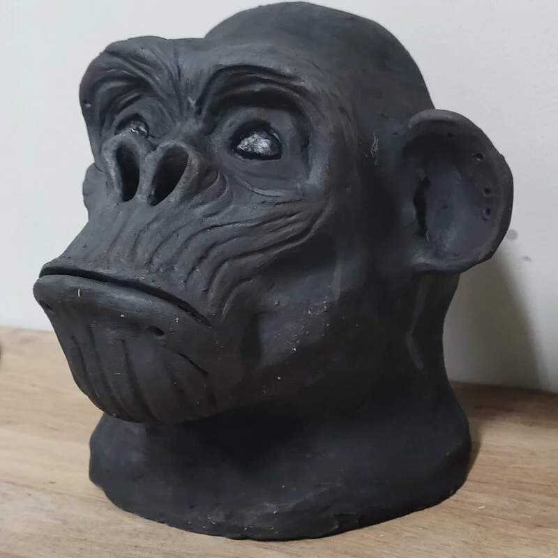 Skulptur Gorillan Gotte av Maria Gustavsson