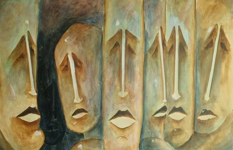 Akrylmålning Dipropyltryptamin av Emil Astodér