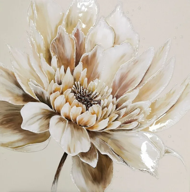 Krämig pion av Natalia Arkhipenko