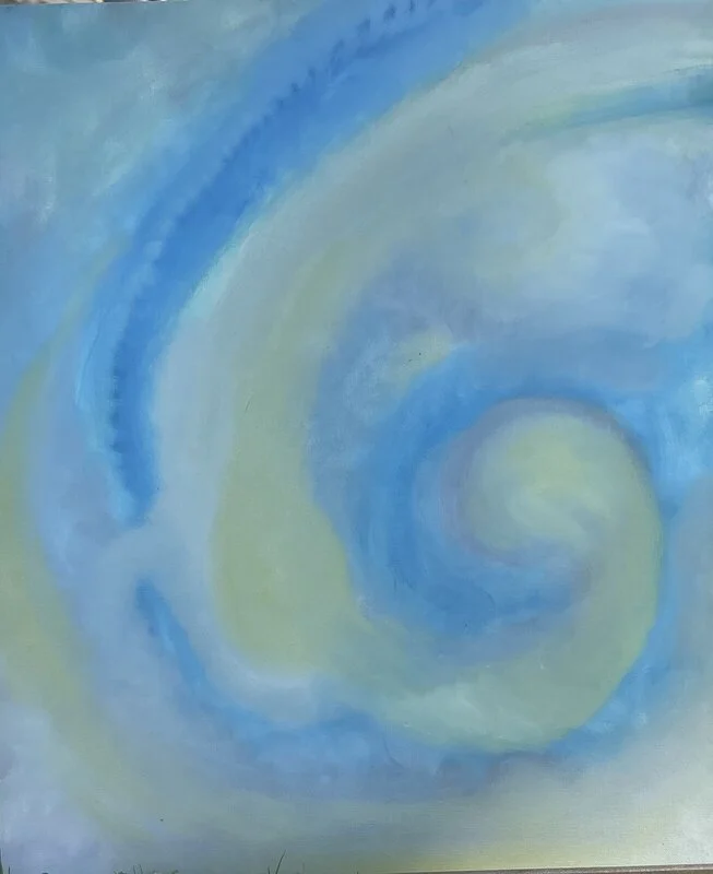 Oljemålning Glädje 2 av Lilja Ljungdahl Holst