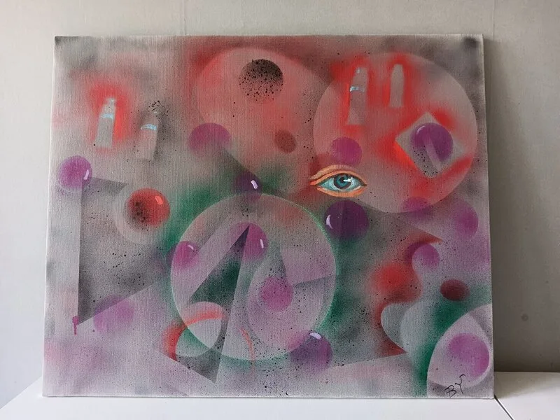 Akrylmålning Spirituel Awekening av Viktor Wahlgren