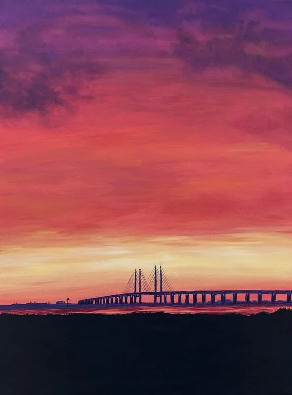 Akrylmålning Golden Passage av Alyona Siergieieva - Designfull Art