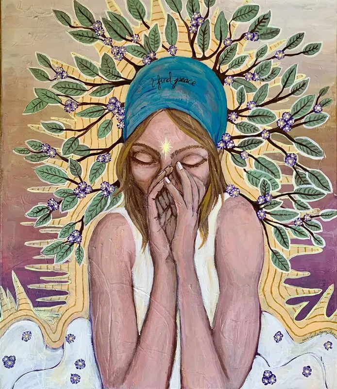 Akrylmålning Solace av Cecilia Eyvaa Olsson