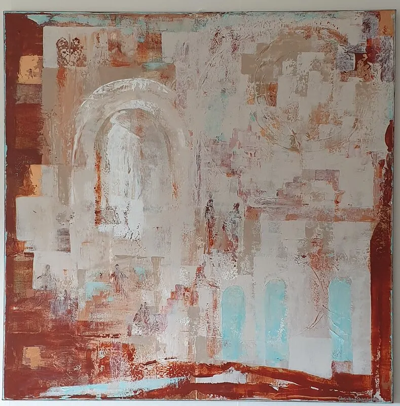 Akrylmålning Skepnaden av Christina Skärström