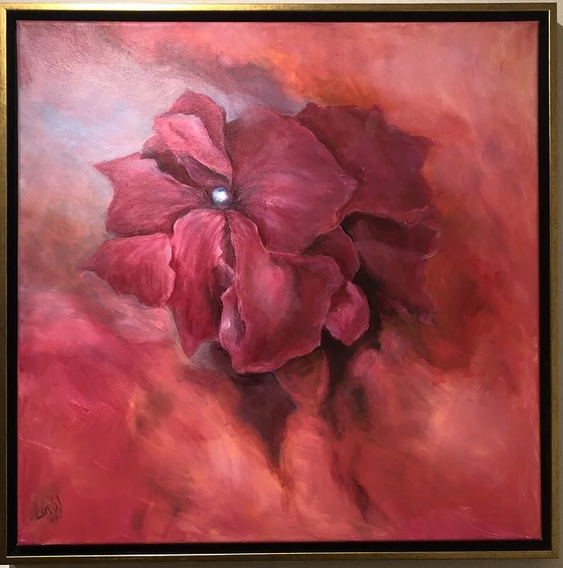 Oljemålning Red light av Lars Wedholm