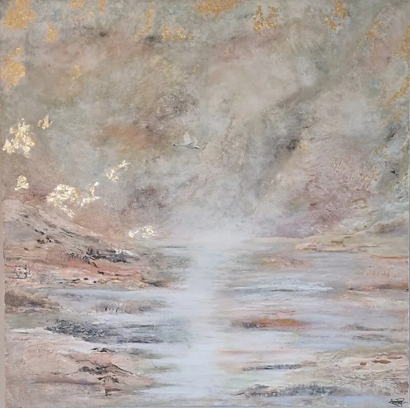 Akrylmålning Meadow av Annika Björborn