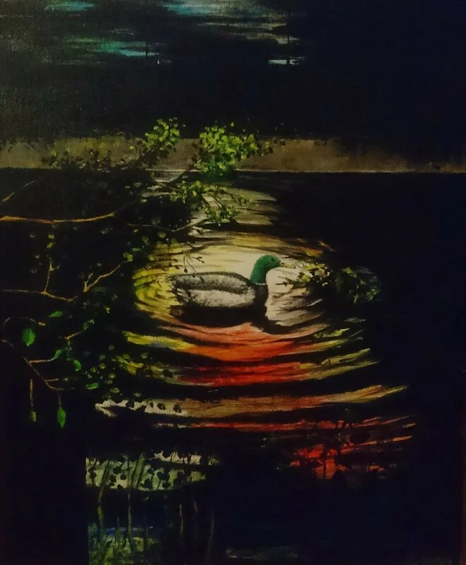 Akrylmålning av Jonas Alin