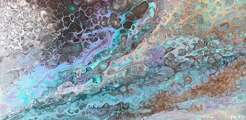 Akrylmålning av Faye Riggo