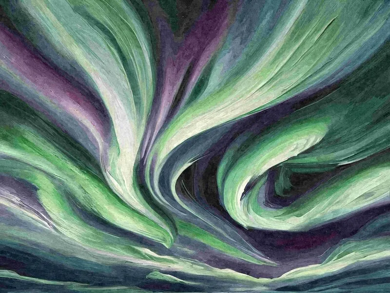 Aurora borealis II av Harri Ylikomi