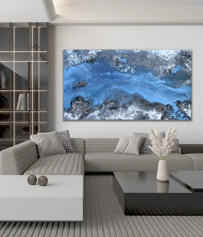 Akrylmålning CRYSTAL SPHERE av Patrik Sikon