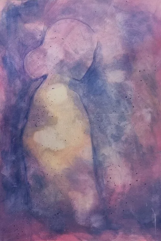 Akrylmålning Komposition 1 av Cristina Stef