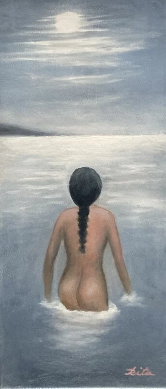 Oljemålning av Rita Börjesson