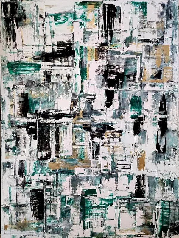 Akrylmålning 045 Mellow av Carolina Kotlinska