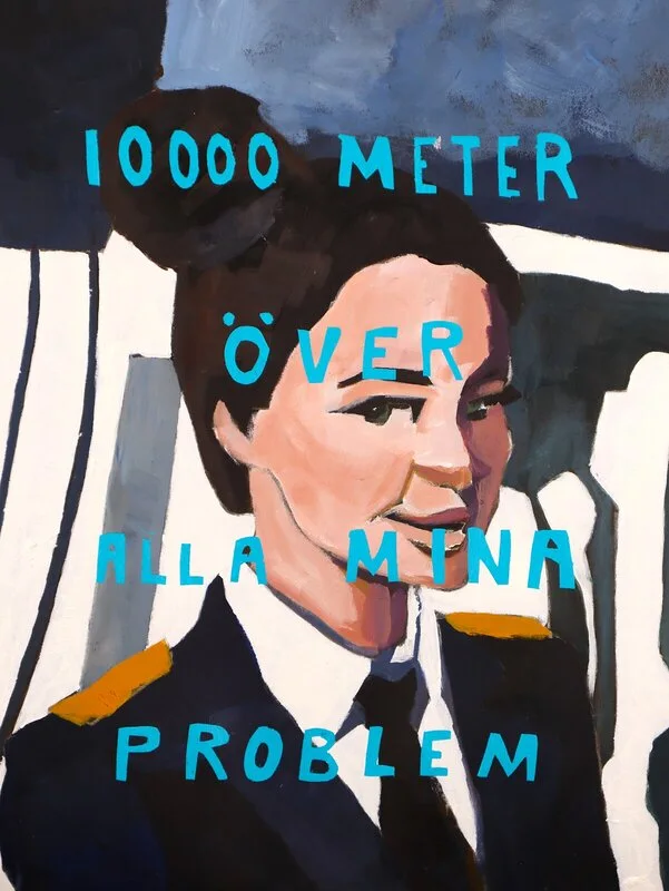 Akrylmålning 10 000 meter av Jens Fjaestad