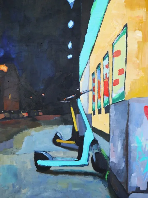 Akrylmålning Tempo av Jens Fjaestad