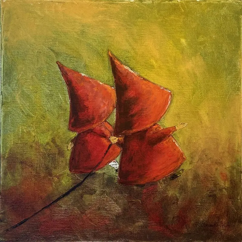 Oljemålning Duosnöre 5 av Jeanette Krantz Adner