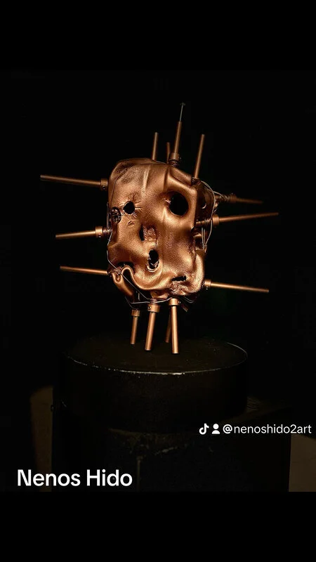 Skulptur Livet är kort och hårt av Nenos Hido