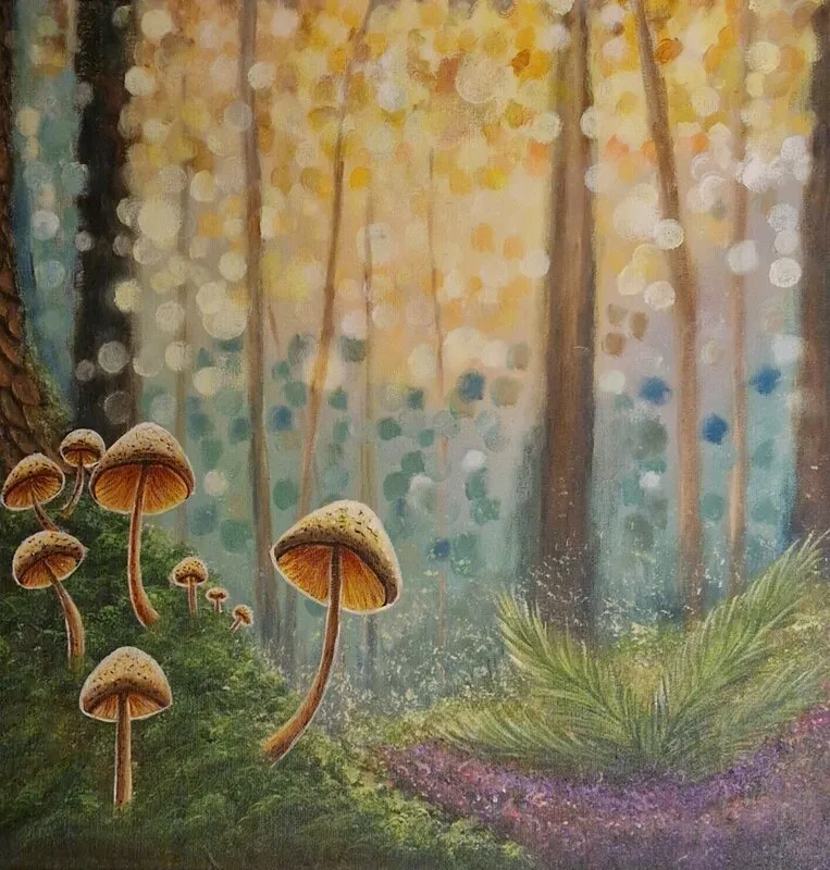 Akrylmålning Beauty of nature av Pia K. Egeriis