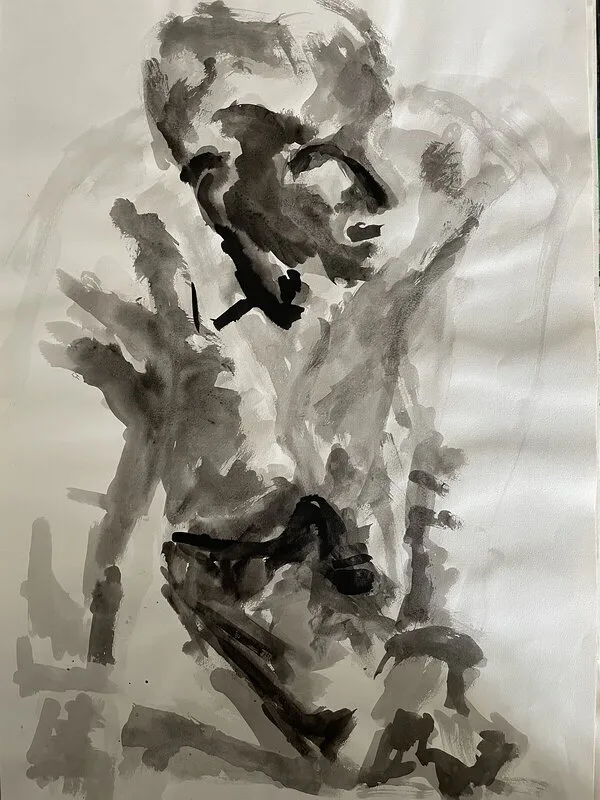 Akrylmålning Olika håll av Tina Frangi