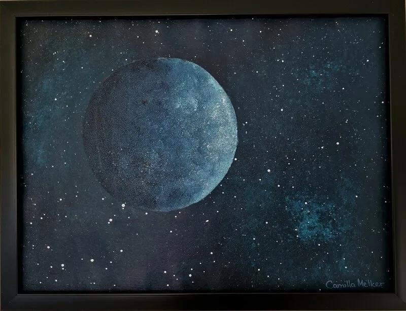 Akrylmålning Jasmines planet av Camilla Melker