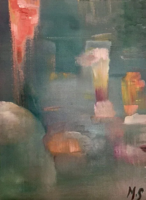 Oljemålning Drink bar av Maja Sundström